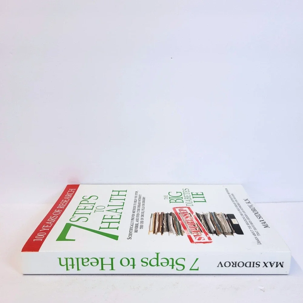 7 Steps to Health The Big Diabetes Lie Wellness Book Paperback Max Sidorov